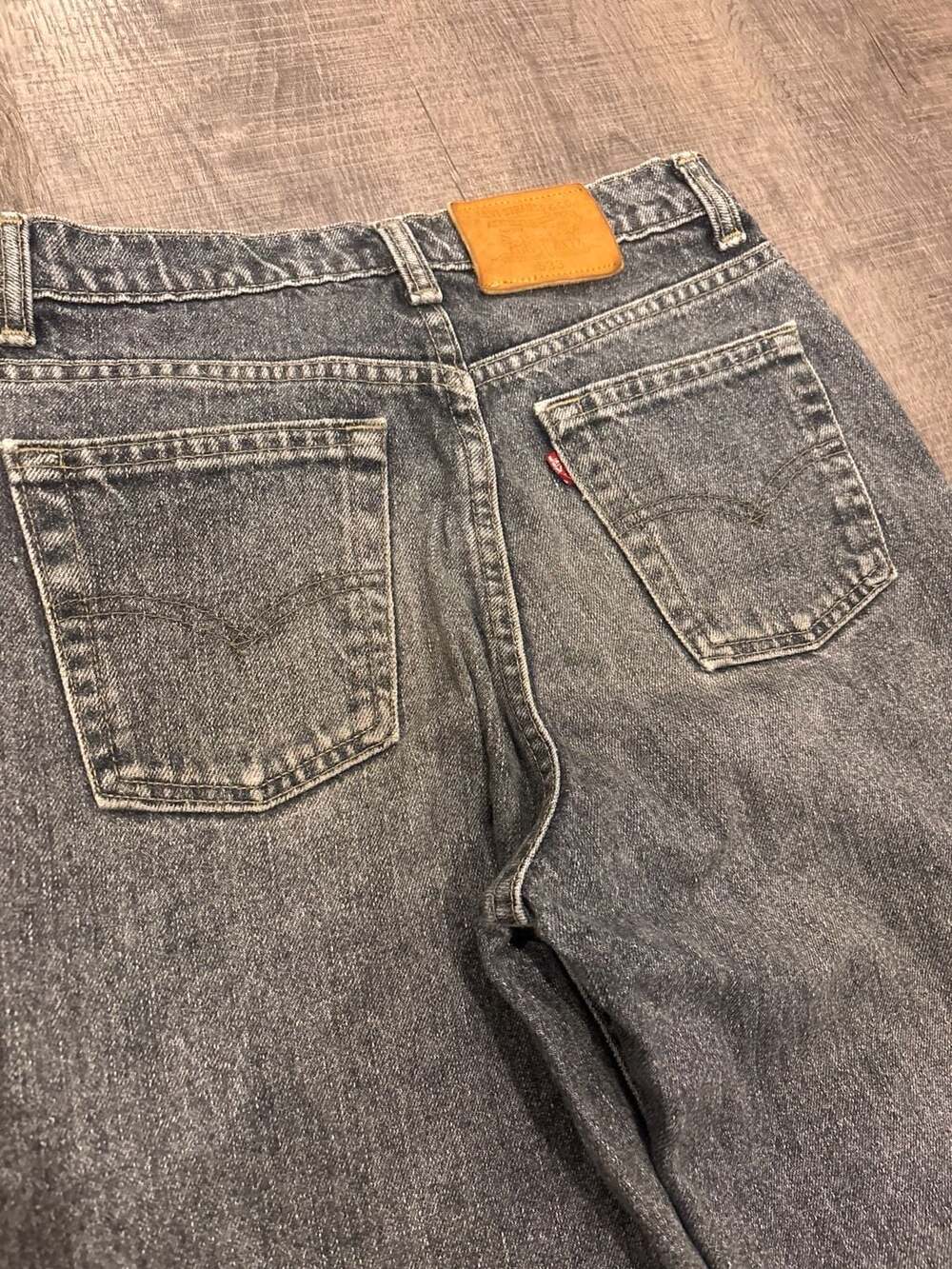 Vintage Levi's 533 Relaxed Fit Grey Acid Wash Denim Jeans